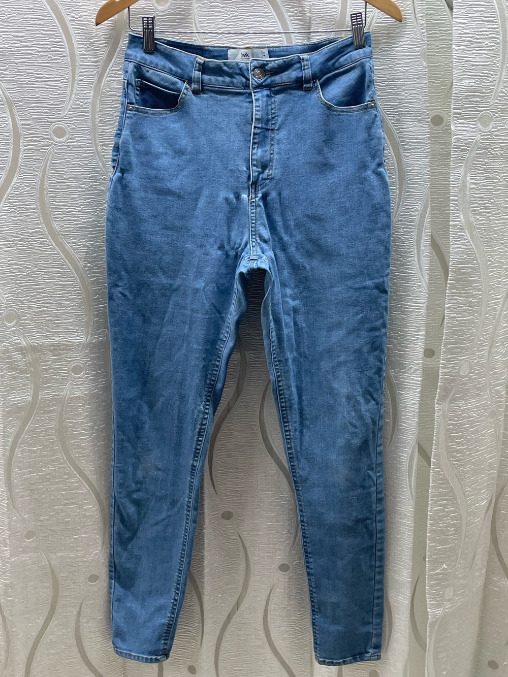 Twik Skinny Jeans Womens 30 Light‎ Blue Excellent Punk Fit High Rise Stretch